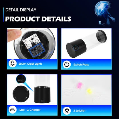 Jellyfish Lamp — 8″ LED Color-Changing Mood Light for Home & Decor