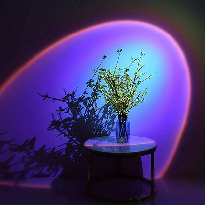 Sunset Light Projector — USB Sunset Lamp for Bedroom & Home Decor