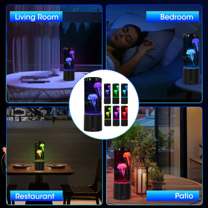 Jellyfish Lamp — 8″ LED Color-Changing Mood Light for Home & Decor