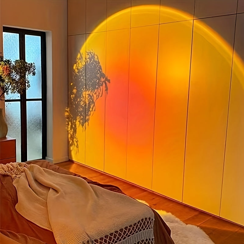 Sunset Light Projector — USB Sunset Lamp for Bedroom & Home Decor