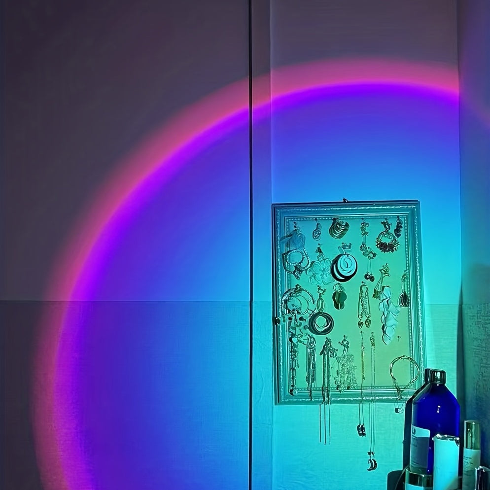 Sunset Light Projector — USB Sunset Lamp for Bedroom & Home Decor