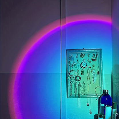 Sunset Light Projector — USB Sunset Lamp for Bedroom & Home Decor