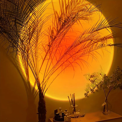 Sunset Light Projector — USB Sunset Lamp for Bedroom & Home Decor